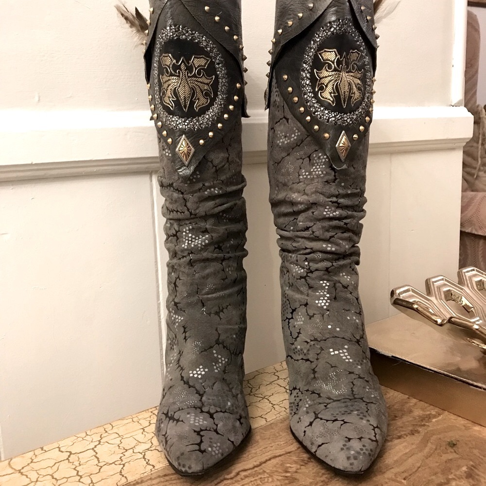 El Vaquero designer boots. Made in Italy.Worn once